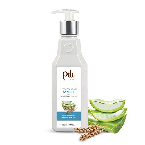 Pili Natural Syndet - Gentle Skin Cleanser With Oatmeal And Aloe Vera - Hypoallergenic Cleanser For Sensitive Skin - Syndet