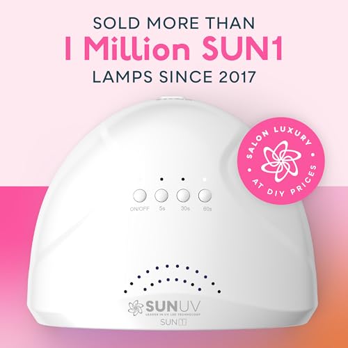 SUNUV UV LED Nail Lamp, Gel Light for Nail Polish UV Dryer with 3 Timers SUNone White