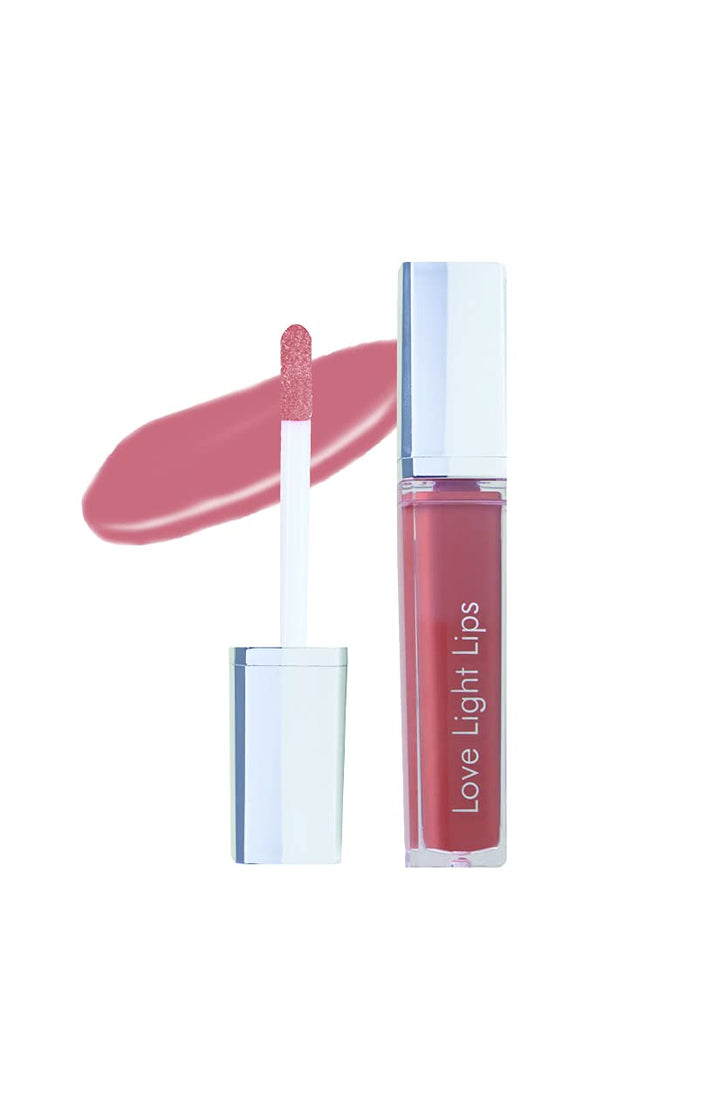Light up Lip Gloss with Mirror | Matte Nude Brick |Gift|Holidays|Christmas|Bridal
