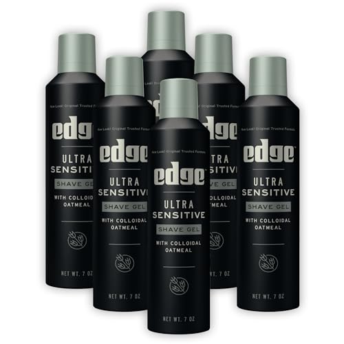 Edge Shave Gel for Men Ultra Sensitive - 7 Ounce (Pack of 6)
