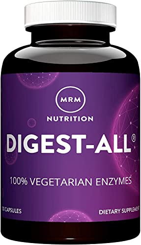 MRM Nutrition Digest-All ® | Digestive Enzymes | Improved Digestion and Absorption | Lactase + Amylase + Lipase| May Help with Bloating and Gas| 100% Vegetarian | Gluten-Free | 50 Servings