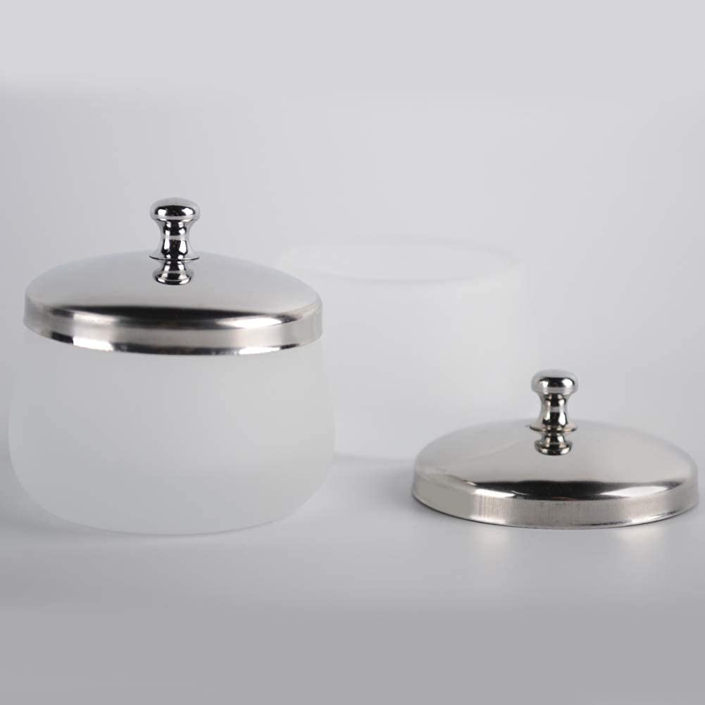 1 Piece Matte Crystal Glass Nail with Lid Nail Glass Crystal Cup Nail Crystal Bowl Dapping Dish Glass Crystal Dappen Dish Liquid Container Holder Tool for Acrylic Liquid Powder