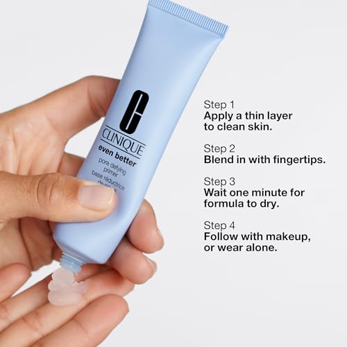 Clinique Even Better Pore Defying Face Primer With Hyaluronic Acid + Niacinamide For All Skin Types | Blurs Pores + Reduces Shine, 1 Fl Oz