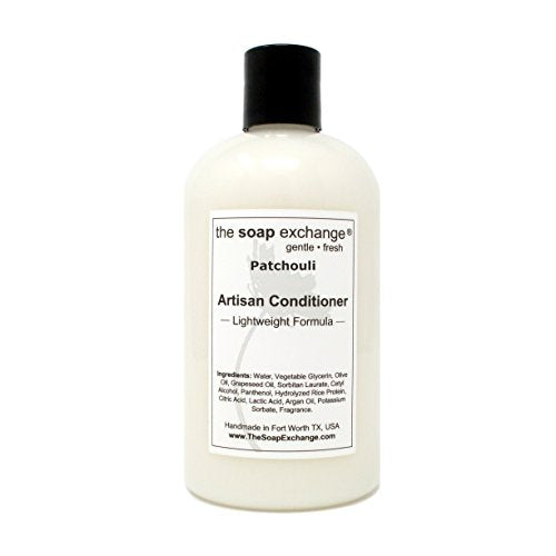 The Soap Exchange Hair Conditioner - Patchouli Scent - Hand Crafted 12 fl oz / 354 ml Natural Artisan Hair Care