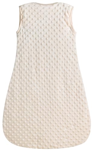 BABYINABAG Very Warm 2.5 Tog Quilted Winter Model Baby Sleep Bag or Sack, Plush Minky Dot for Infants and Toddlers (Small (3-11 mos))