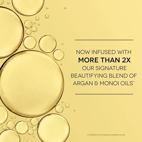 Bain de Terre Jasmine Moisturizing Conditioner, Rich Hydration for Dry Hair, with Argan & Monoi Oils, Paraben-Free, Color-Safe, Vegan, 33.8 Fl Oz