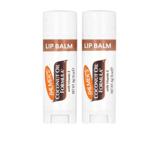 Palmer's Coconut Oil Formula Lip Balm Duo (2 x 4g), All-Day Moisturization, Hydrates Dry, Cracked Lips