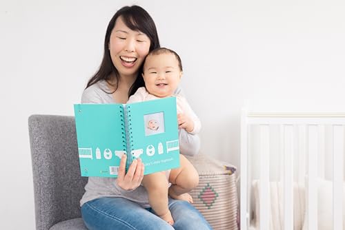 Pearhead Baby’s Daily Log Book, 50 Easy to Fill Pages to Track and Monitor Your Baby’s Schedule, Baby Care Planner for Newborns, Nursing, Sleep, Feeding, Diapers, Pumping, Gift for New Moms