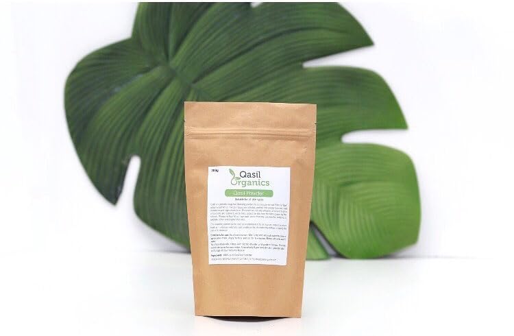 Qasil Organics – 100% Pure Qasil Leaf Powder – Deep Pore Cleansing Facial & Body Mask– Clears Blemishes, Blackheads and Clogged Pores for Clear Skin - 3.5 oz
