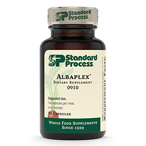 Standard Process Inc. Albaplex - Immune, Kidney & Liver Support with Vitamins A, C, & B6, Niacin, Oat Flour, Spanish Moss- 90 Capsules