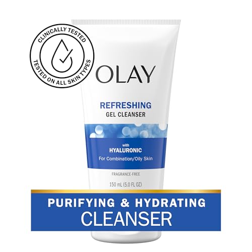 Olay Regenerist Hyaluronic + Peptide 24 Face Wash, Fragrance-Free, 5.0 o