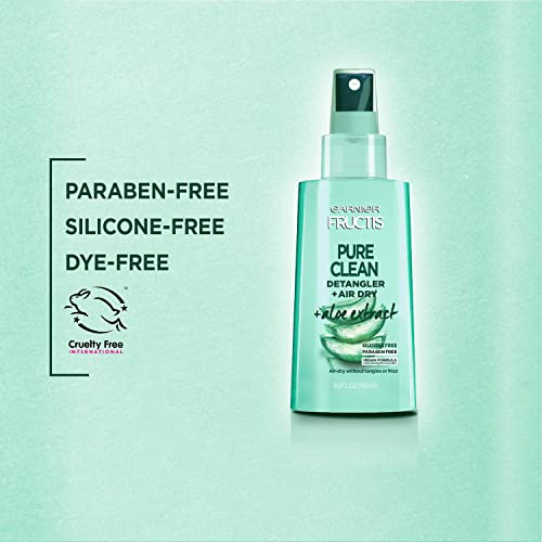 Garnier Fructis Pure Clean Detangler + Air Dry, Aloe Vera, 5 Fl Oz