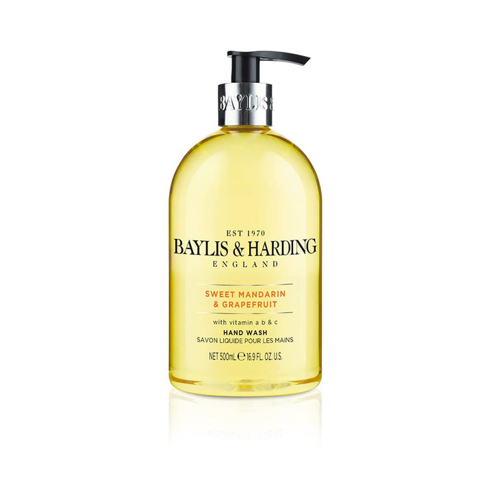 Pack of 3 , Sweet Mandarin and Grapefruit : Baylis & Harding Sweet Mandarin and Grapefruit Hand Wash, 500 ml, Pack of 3