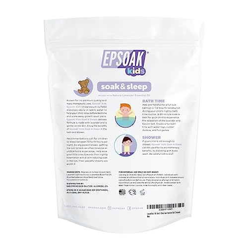 Epsoak Kids 5 lb. Bulk Bag Lavender Soak & Sleep Epsom Salt - San Francisco Salt Company
