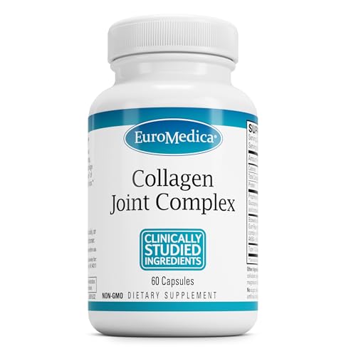 Euromedica Collagen Joint Complex - 60 Capsules - Type II Collagen, Glucosamine, Chondroitin, Hyaluronic Acid Complex, Boswellia - Advanced Joint Support - Non-GMO - 20 Servings