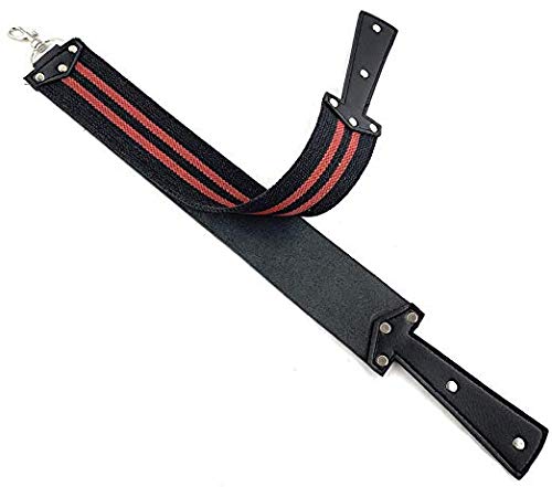 GBS Handmade Premium Black on BLACK Straight Razor Leather Strop 2.5 x 24