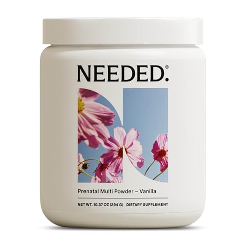 Needed. Vanilla Multivitamin Powder with Choline for Prenatal, Pregnancy, Breastfeeding, Postpartum | Expertly-Formulated & Third-Party Tested | 30-Day Supply