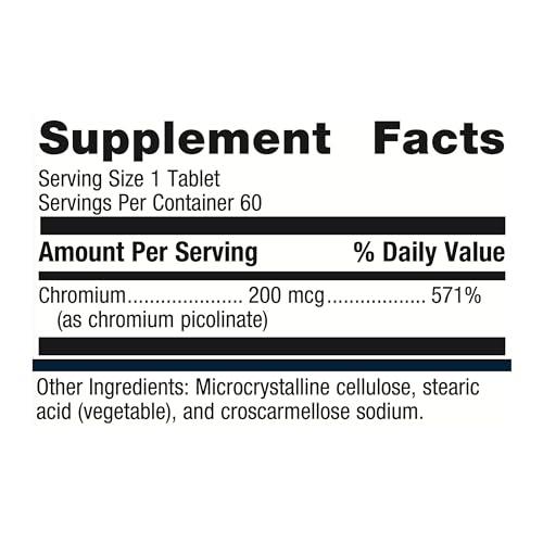 Metagenics Chromium Picolinate - Bioavailable Chromium for Metabolism Support* - Essential Trace Mineral - Non-GMO - Vegetarian - Gluten-Free - 60 Count