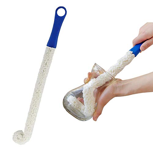 Long Bottle Brush Cleaner for Narrow Neck Bottles, Flexible Foam Bottle Cleaning Brush for Water Bottles, Vases, Baby Bottles, and More