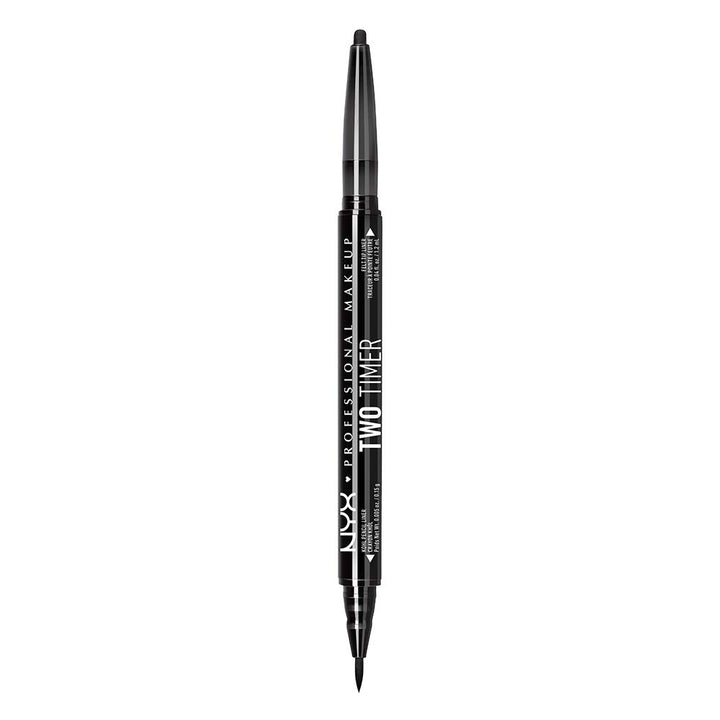 Nyx Professional Makeup Two Time Eye Liner, Jet Black, 1g