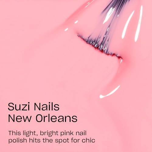 OPI Nail Lacquer Suzi Nails New Orleans | Opaque Soft Pink Crème Chip Resistant Nail Polish | Vegan, Fast Drying, Streak Free