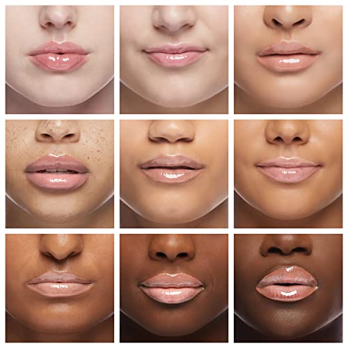 wet n wild MegaSlicks Lip Gloss, Ultra-Glossy, Vitamin-E Enriched, Ultra-Gloss High Shine Moisturizing, Cruelty-Free & Vegan - Crystal Clear(Carded)