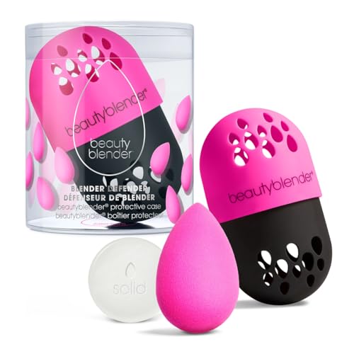 Beautyblender® | Discovery Kit - Makeup Sponge & Makeup Sponge Cleaner, Portable Protection Case, Professional Blending Application, Vegan & Cruelty Free, Made in the USA