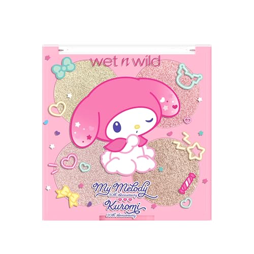 wet n wild My Melody and Kuromi Face Quad - My Sweet Glow