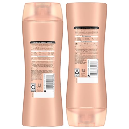 Suave Coconut Oil Infusion Shampoo and Conditioner Set, Damage Control Hydrating Shampoo & Conditioner for Damaged Dry Hair, 12.6 Oz Ea (2 Piece Set)