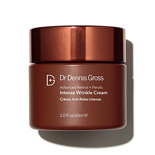 Dr Dennis Gross Advanced Retinol + Ferulic Intense Wrinkle Cream | Intensely Hydrating to Visibly Transform Skin and Repair the Moisture Barrier | 2 oz