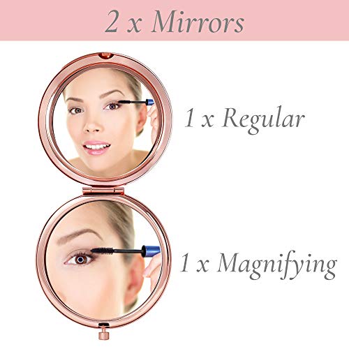 CV CHARVORIA Mom Birthday Gifts for Mom – Rose Gold ‘I Love You Mom’ Magnified Makeup Mirror, Sentimental Mom Birthday Gifts from Daughter, Cute Mom Gifts or Mother Daughter Gifts for Mothers Day