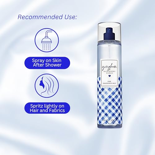 Bath & Body Works Fine Fragrance Body Spray Mist 8 fl oz / 236 mL (Gingham)