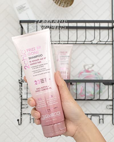 2chic Frizz Be Gone Shampoo, Shea Butter & Sweet Almond Oil, 8.5 Oz by Giovanni Cosmetics