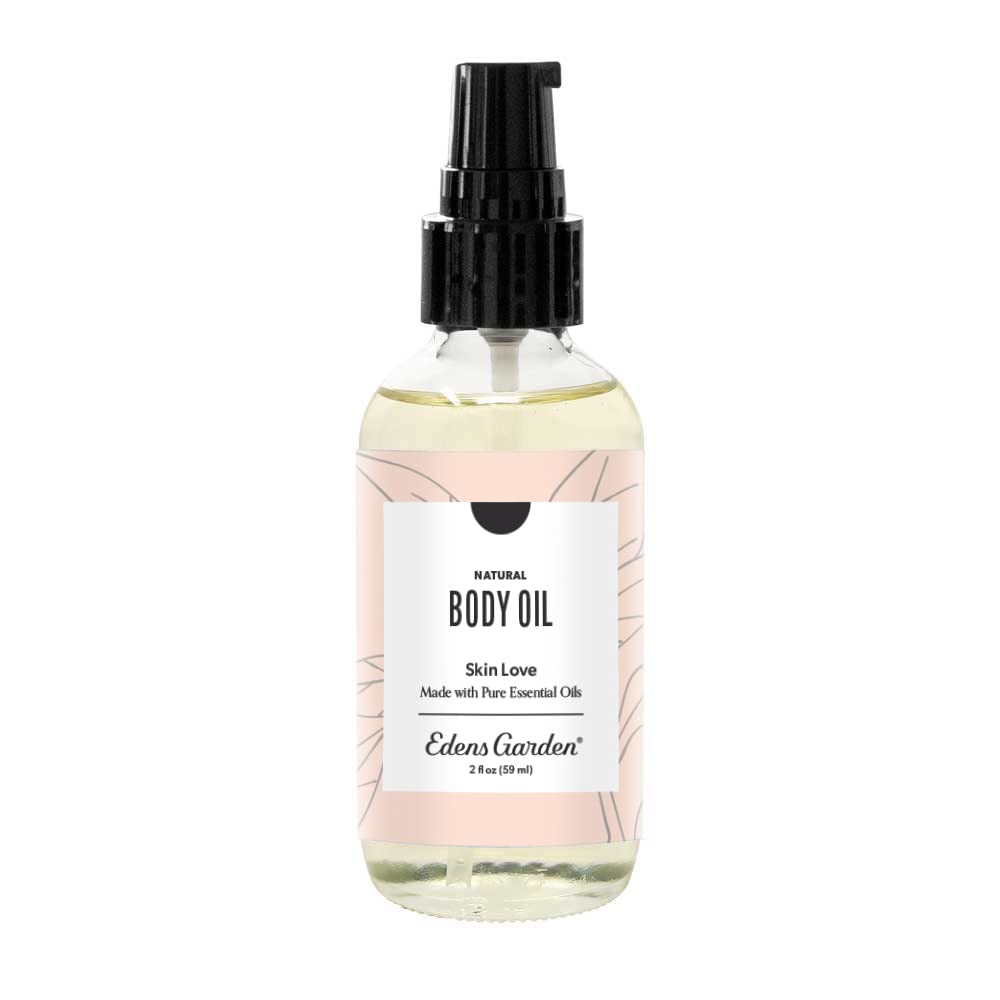 Edens Garden Skin Love Bath & Body Oil – Anti-Aging Blend with Pure Essential Oils & Vitamin E for Smooth, Hydrated Skin – Natural Moisturizer for Scars, Wrinkles & Stretch Marks, 2 fl oz (59 ml)
