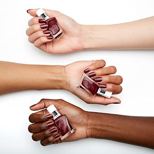 Essie Gel Couture Long-Lasting Nail Polish, 8-Free Vegan, Deep Red, Spiked With Style, 0.46 fl oz