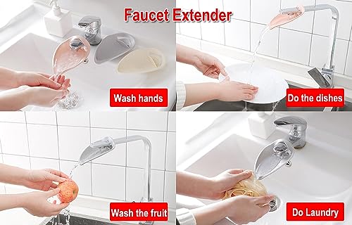 AKOAK 3 Pcs Faucet Extender, Children's Hand Washing Device, Sink Faucet Extender, Bathroom and Kitchen Accessories