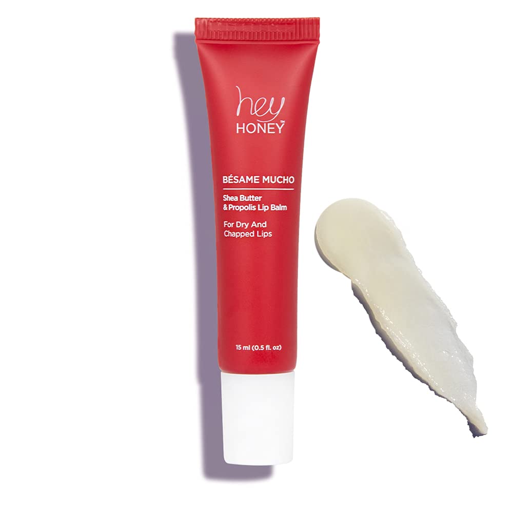 Hey Honey Besame Mucho Shea Butter and Propolis Lip Balm, 0.5 oz