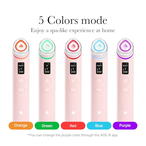 Medicube Age-R Booster Pro Pink | 6-in-1 Real Glass Glow Beauty Massager | Looking Glass Skin | Korean Skin Care