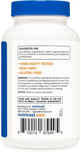 Nutricost Selenium 200mcg, 240 Vegetarian Capsules, Non-GMO, Gluten Free L-Selenomethionine