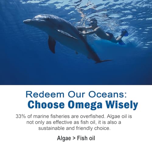 Vegan Omega 3 Gummies 1280mg + Vitamin D3 K2 (MK7), Omega 3 Fish Oil Alternative for Adults, w/Algae EPA 600mg & DHA 400mg, MCT Oil - No Fish Taste - for Brain, Eye, Immune Health, Sugar Free, 2 Pack