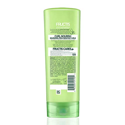 Garnier Hair Care Fructis Triple Nutrition Curl Nourish Conditioner, 12 Flu