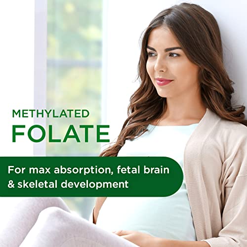 Emerald Labs Prenatal 1-Daily Multi - Prenatal Multivitamin with Methylated Folate, Iron, Whole-Food Blend & More - Soy-Free, Gluten-Free - 30 Vegetable Capsules