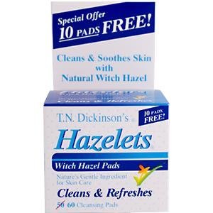 Witch Hazel Cleansing Pad Size 60ct Witch Hazel Cleansing Pads 60ct