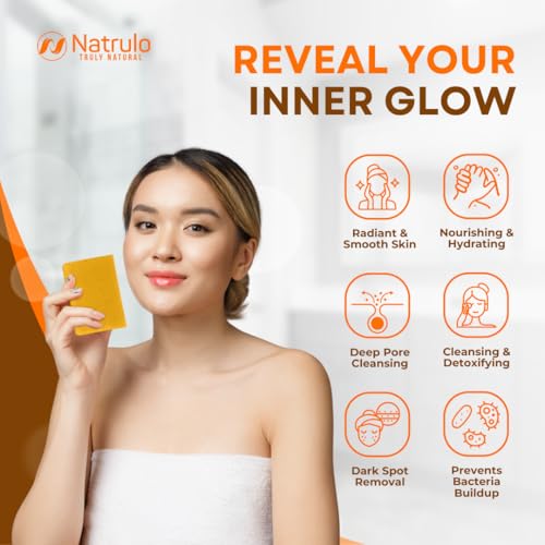 Turmeric Soap Bar for Face & Body – Natural Turmeric Skin Brightening Soap for Dark Spots, Intimate Areas, Underarms – Turmeric Face Wash Reduces Acne, Scars & Cleanses Skin – Made in USA