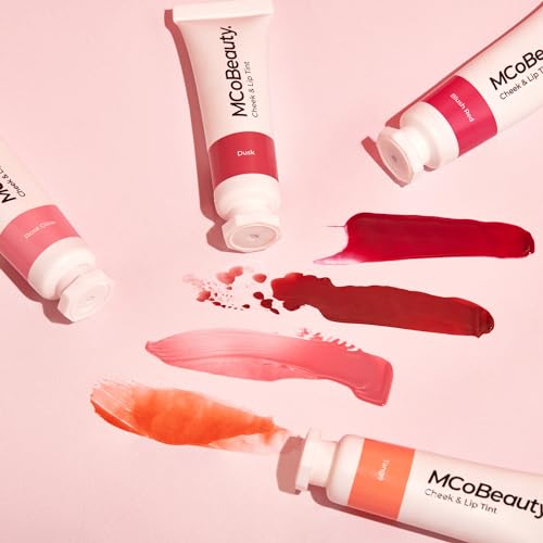 MCoBeauty Cheek & Lip Tint, Blush Red, Vibrant Pop of Color for Cheeks and Lips, Vegan, Cruelty Free Cosmetics