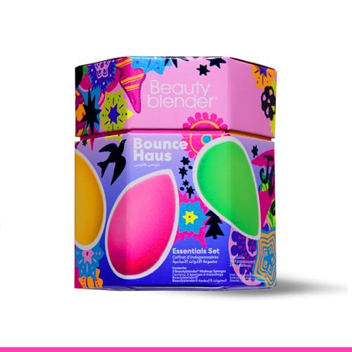 Beautyblender Bouncehaus Essentials Set - 3-Piece Makeup Sponge Set - Limited Edition - Latex-Free, Reusable, for Foundation, Concealer, Powder, BB Cream & Flawless Airbrush Finish