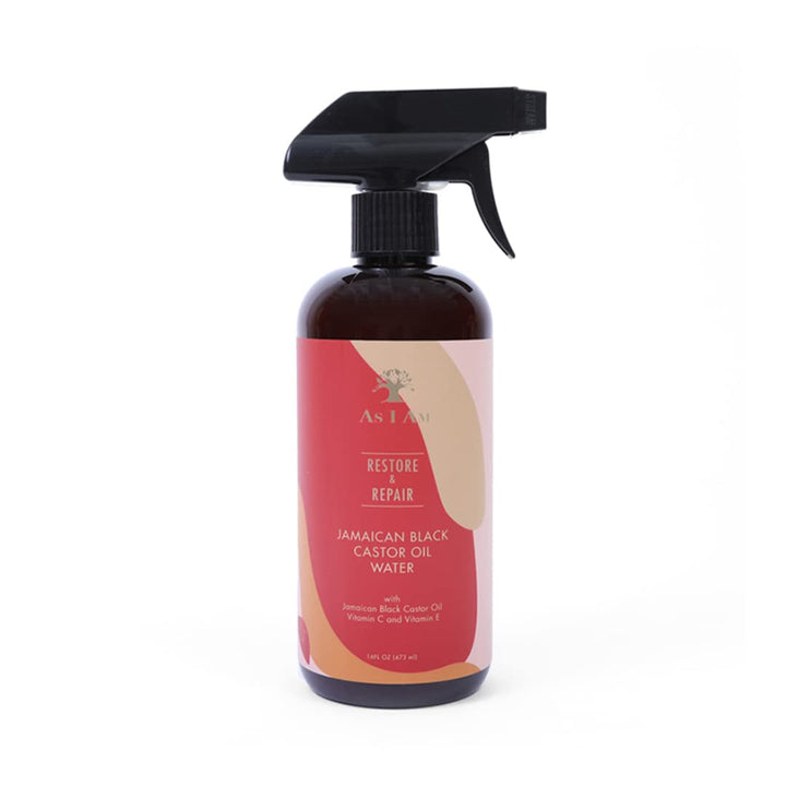As I Am JBCO Water - 16 ounce - Nano Curl Strengthener - Moisturizes and Detangles - Anti-Frizz - Increases Fiber Strength - Enriched with Jamaican Black Castor Oil, Vitamin C, and Vitamin E