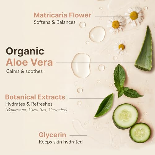 Beauty by Earth After Sun Cooling Aloe Vera Spray - USA Made With Organic Aloe Vera, Fast Absorbing After Sun Care for Sunburn Relief, Skin Cooling Spray, Sunburn Treatment Spray Lotion for Body