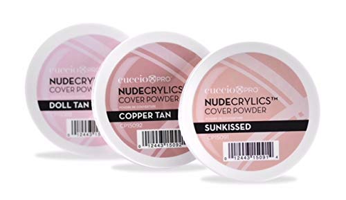 Cuccio Pro - Nudecrylics Cover Powder - Doll Tan - for Women - Acrylic Powder - 1.6 oz