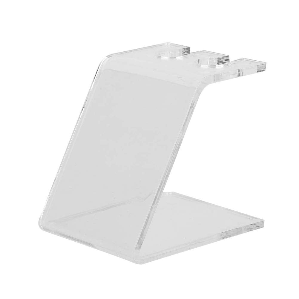 1PC Tattoo Gun Holder Tattoo Machine Stand Clear Acrylic Coil Tattoo Machine Holder Rack Stand Display Shelf Best for Salon Personal Use (hole)